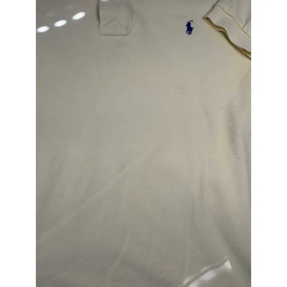 Polo Ralph Lauren Polo Shirt Yellow Pony Logo Men’s XL Cotton